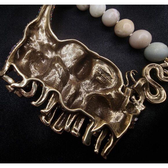 Heidi Daus Safari-Themed Necklace With Beaded Strand & Multicolor Crystal Animal - Picture 6 of 6